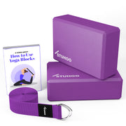 STUHOO Yoga Block & Strap Set